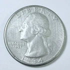 1934 25c Washington Silver Quarter - 90% SILVER VERY FINE DETAILS #9941