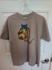 Vintage RARE 1990's WOLVERINE Marvel T-Shirt Comic FRANK MILLER Cvr 4 Sz Large