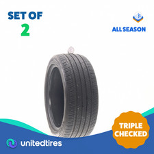 Set Of 2 Used 22545r17 Kumho Majesty Solus Ku50 91w - 732 Set Of 2 Used 22545r17 Kumho Majesty Solus Ku50 91w - 732