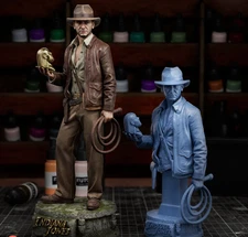 Indiana Jones Full Resin Figure Model Kit 1/24 Scale 75mm Unpainted Unassembled