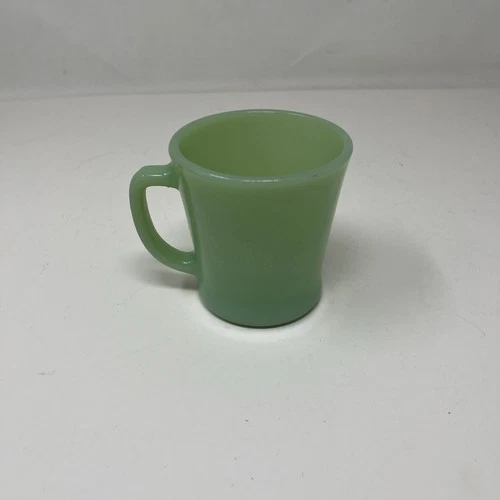 Vintage Fire-King Jadeite / Jade-ite Oven Ware D-Handle Coffee Mug Hocking Cup