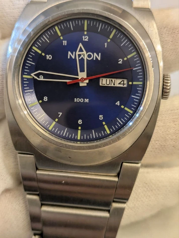 Nixon Don Blue Sunray Automatic Analog Watch A3581258 Stainless Steel Case - Image 2 of 4