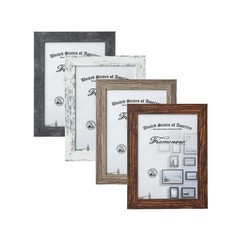 5 x 7 Inch Picture Frames Set of 4, Shatter-Resistant Glass with Distresses W...