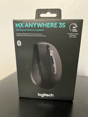 Logitech MX Anywhere 3S Wireless Mouse, Black, New In Box, Sealed