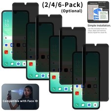 2/4/6 Pack Privacy For Samsung Galaxy A26 5G/4G Screen Protector Tempered Glass