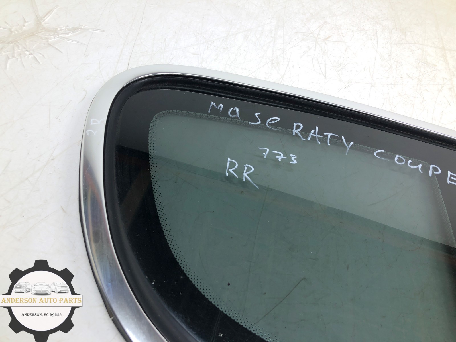 2008-2018 MASERATI GRANTURISMO RIGHT PASS REAR QUARTER PANEL WINDOW GLASS OEM