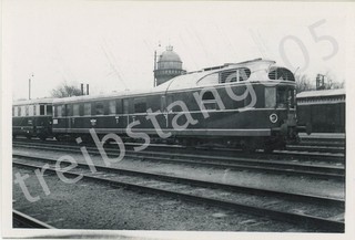 Deutsche Reichsbahn Dampftriebwagen Meßwagen Frankfurt / Main Bahndienstfahrzeug