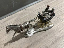 “SLEIGH RIDE” ~ LIMITED EDITION 732/1500 #7705 Hudson Fine Pewter Villagers