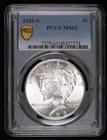 1935 S Peace Silver Dollar PCGS MS-63