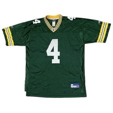 Vintage Reebok Green Bay Packers Brett Favre Green Jersey Size XXL