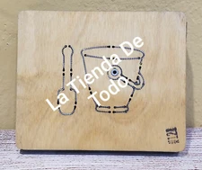 WOOD WOODEN PAPER CUTTING BLADE DIE PAIL SHOVEL FITS ACCUCUT SYS READ