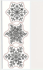 3 Snowflakes Clear Stamps
