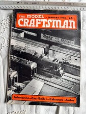 Vintage (January  1940) Model Craftsman Magaz...