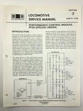 Performance Control Module PF29 Locomotive Service Manual SD40-2 1983 EMD AA227