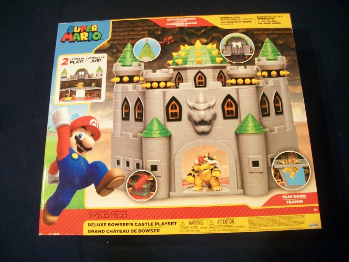 castle toy super mario deluxe bowser castle playset