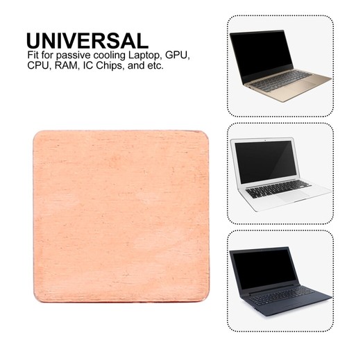 10 Pcs Thermalkupferblatt Kühlkissen Für Computerlaptop Computer-Kühlkörper - Photo 3/12