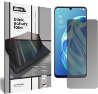Oppo F15 Blickschutzfolie Matt Schutzfolie Folie Display Schutz Dipos