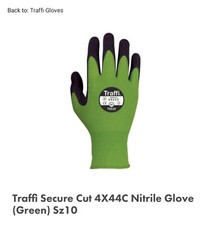 Traffi Secure Cut 4X44C Nitrile Glove Size 10