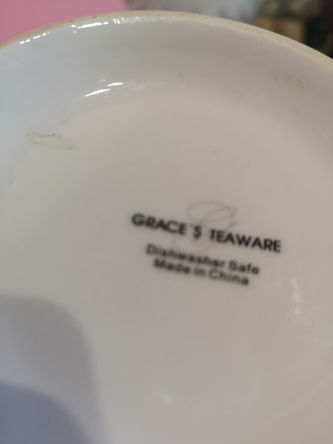 Grace's Teaware White Porcelain 24g With Gold Polkadots.Lovely Condition. - Picture 6 of 6