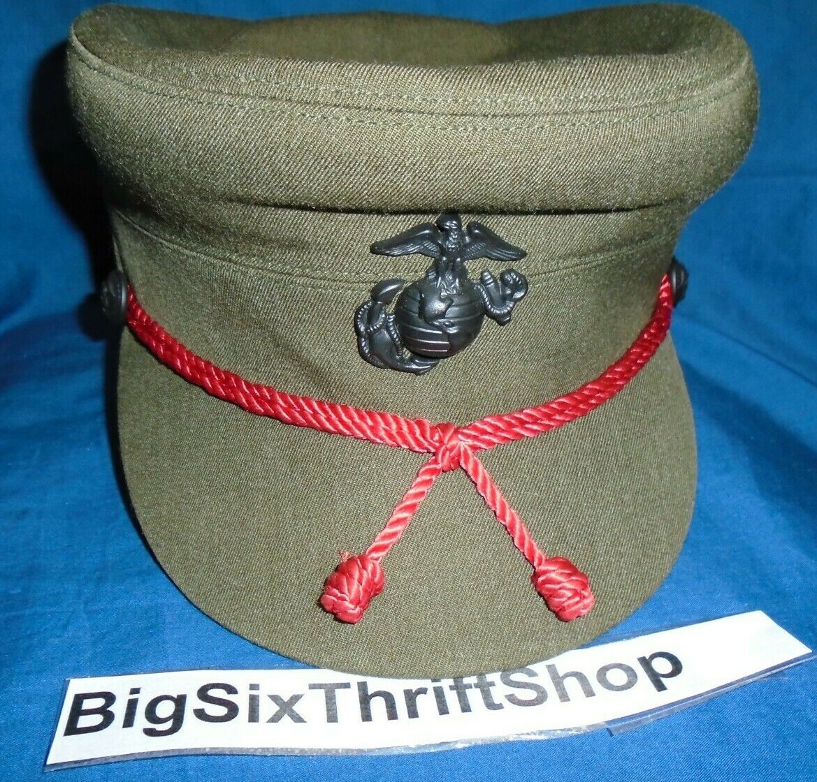 USMC US Marine Corps Enlisted Female Women Alpha Service Dress Hat Cap  Cover 23