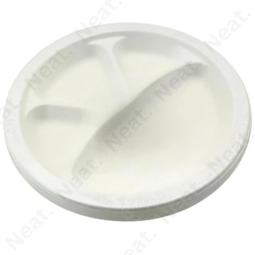 11" Round Plate with 4 Compartments Everyday & Special Occasions Eco-Friendly