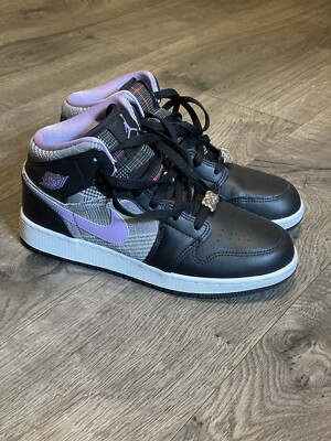 Nike Air Jordan 1 Mid SE GS Houndstooth DC7226-015 Size 5.5Y