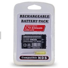 New Rechargable 3.7V 850mAH Battery Pack for Nintendo DS NDS with SCREWDRIVER
