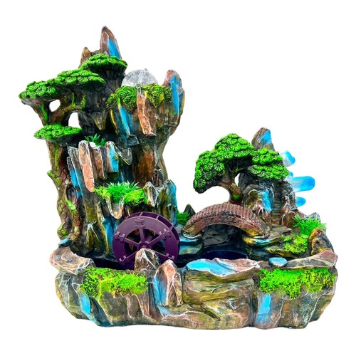 Premium Blue Crystal Paradise Waterfalls Water Fountain Features Electric AU - Foto 3 di 8