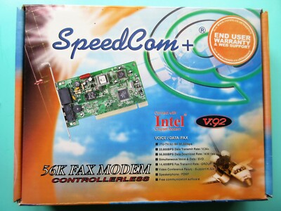 INTEL 56K FAX MODEM V.92 CONTROLLERLESS, SPEEDCAM+, OVP NEU