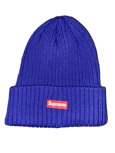 Supreme Dark Royal Overdyed Beanie Hat 