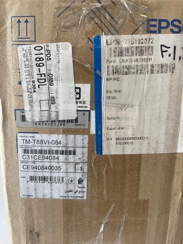 EPSON TM-T88VI Thermal POS receipt printer Ethernet & USB & Power Plus M338A NEW - Picture 7 of 12