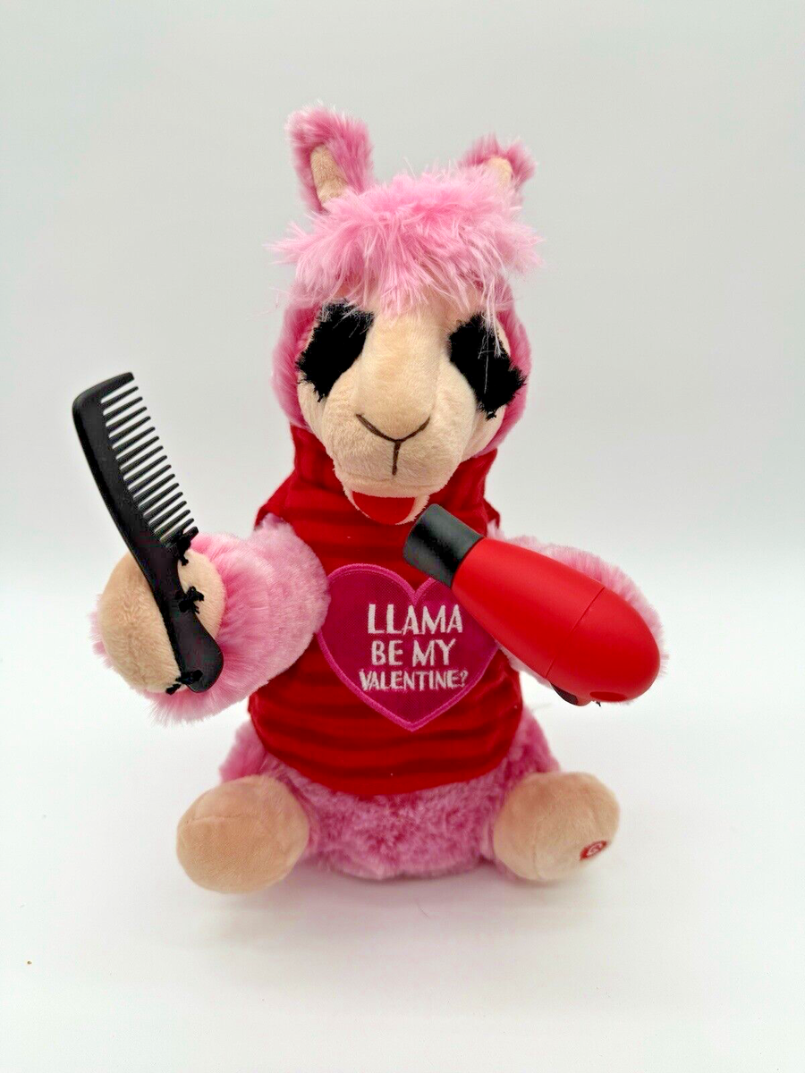 Gemmy Animated Pink Llama Valentine's Sings 