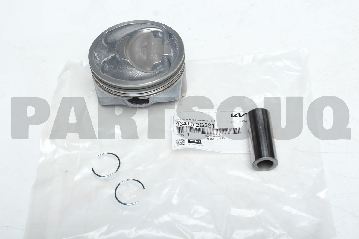 234102G521 Genuine Hyundai / KIA PISTON & PIN & SNAP RING ASSY | eBay