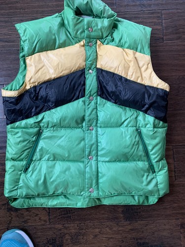 Ski Daddle Vintage 70s Down Striped 