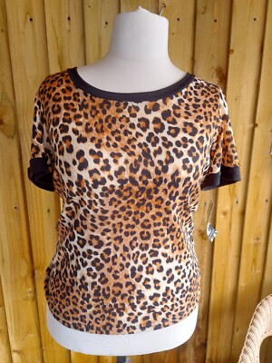 BNWT 4XL 22 STEADY LEOPARD SWEATER TOP USA ROCKABILLY PSYCHOBILLY JUMPER 50S