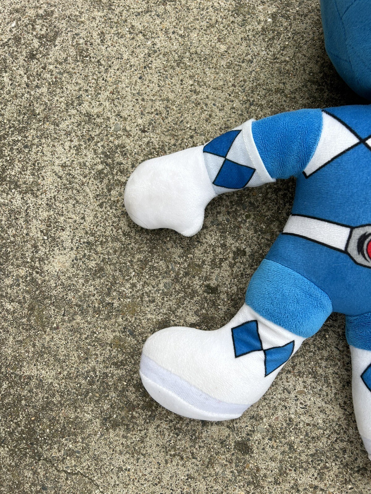 Mighty Morphin Power Rangers Big Head Plush Pillow Blue Rangers Appox ...