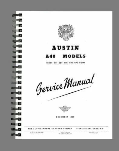 Austin A40 Car Service & Repair Manuals
