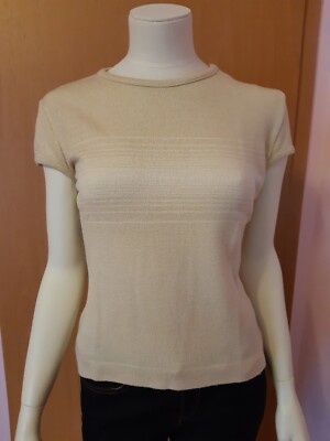 ''MULTIBLU'' Damen Pullover, Pulli, Strickpullover, Strick Pullover, Beige Gr. S.