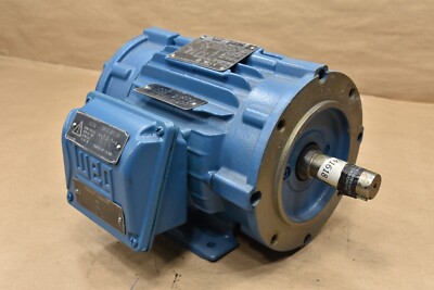 Weg Electric Motor, W22, 1760 RPM, 3PH, 230/460V, 60HZ, 143TCZ, TENV,