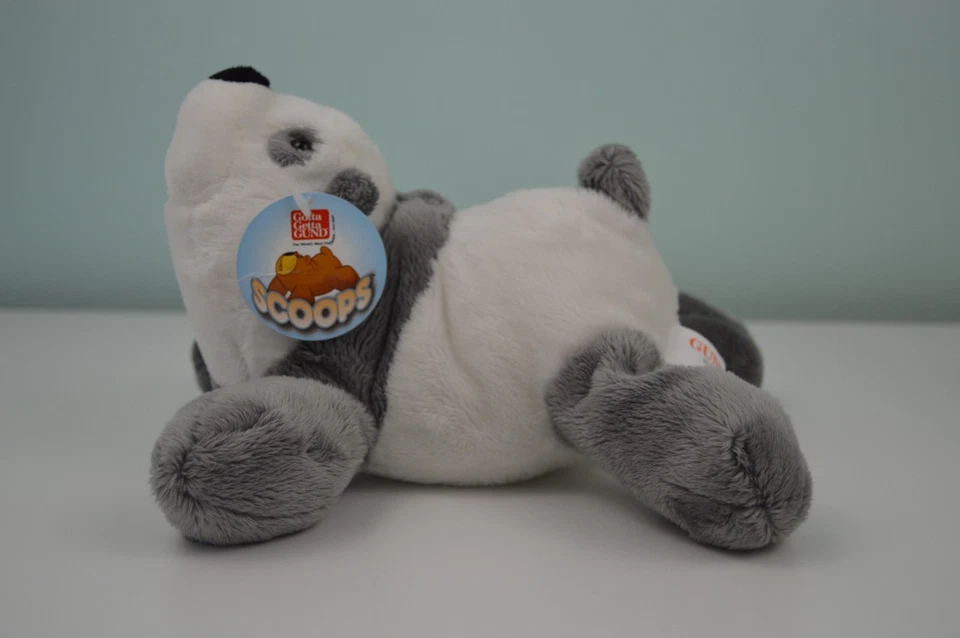 Gund Scoops Phebe Panda Bear Plush Stuffed Animal Toy Gray White 320136 - Image 3 of 4
