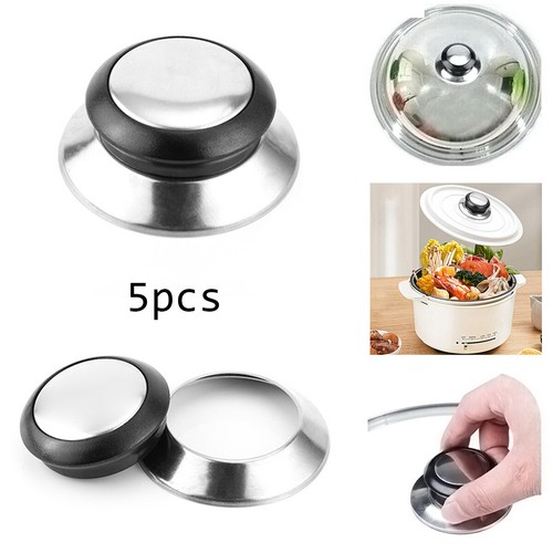 5pcs Pot Glass Lid Knob Handle Replacement for Pan Cookware Easy Grip
