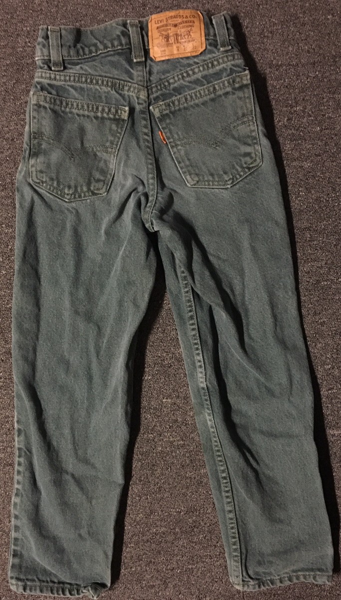 Vtg Levis 550 Orange Tab Faded Jeans Boys 8 Slim 21/22 USA Vtg Levis 550 Orange Tab Faded Jeans Boys 8 Slim 21/22 USA