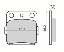 Rear Brake Pads Kawasaki ATV