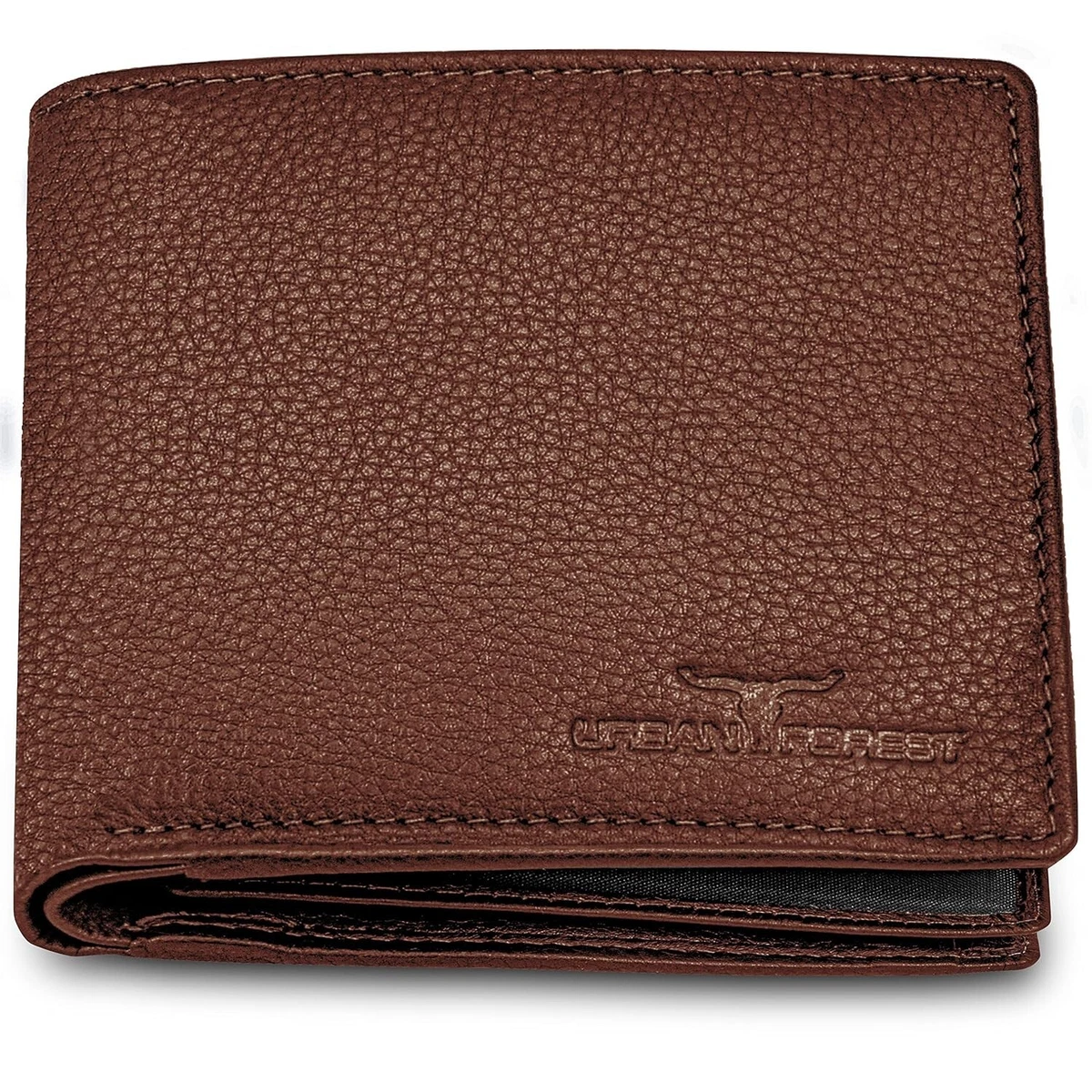 DONBOLSO Portafoglio Slim Austin | Porta carte minimalista con push up per uomini con spazio fino a 10 carte e protezione RFID | Portafoglio compatto in vera pelle per carte di credito
