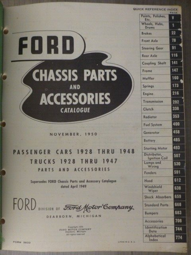 1928-1948 Ford Cars and Trucks 1928-1947 Chassis Parts and Accessories Catalogue - Picture 2 of 11