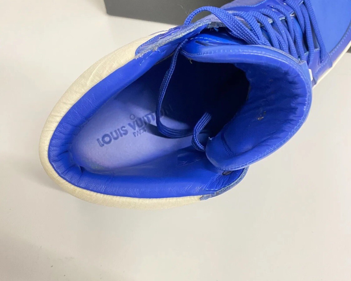 Louis Vuitton High Top Mens Heros US Blue Marc Jacobs 7 1/2  display picture 3