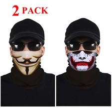 Summer Thin Skull Bandana Face Mask Neck Gaiter Headwear Sports Scarf Headband