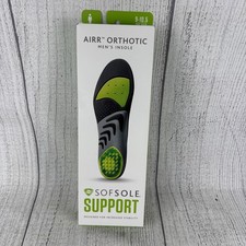 SOF SOLE Full Length Orthotic Men's Insole Plantar Fasciitis Support Size 9-10.5