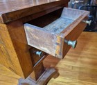 1800’s Curly, Tiger & Birdseye Maple, Two Drawer, Antique Queen Anne Stand — photo 6