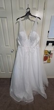 New Plus Size 22/5XL Ivory Elizabeth K Wedding Dress